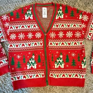 Disney Parks Mickey Mouse Icon Holiday Cardigan 2025